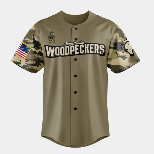 Woodpeckers Military Appreciation Night 2025 Baseball Jersey