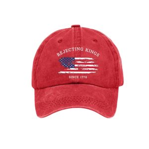 Unisex Rejecting Kings Since 1776 Print Baseball Cap