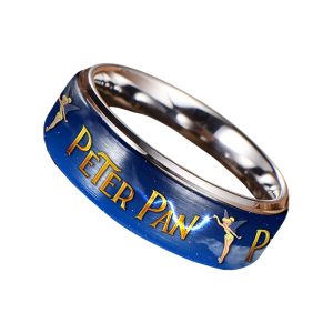 Peter Pan Silver Tungsten Rings Gift For Fans2