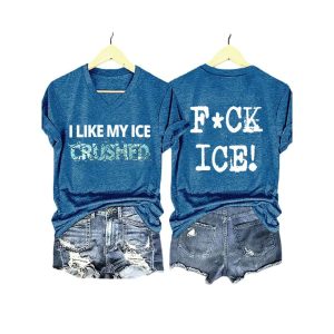 I Like My Ice Crushed Fuck ICE Shirt3