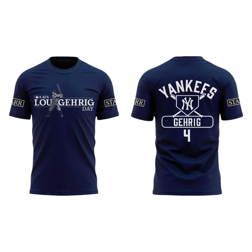 Yankees 2025 Lou Gehrig Day Shirt Yankees 2025 Lou Gehrig Day Shirt