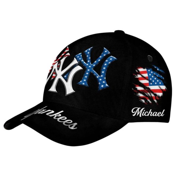 Yankees 4th Of July Customized Classic Cap