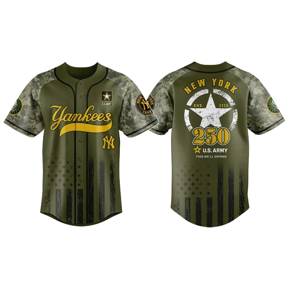 Yankees US Armys 250th Birthday Jersey 2025 Yankees US Army's 250th Birthday Jersey 2025