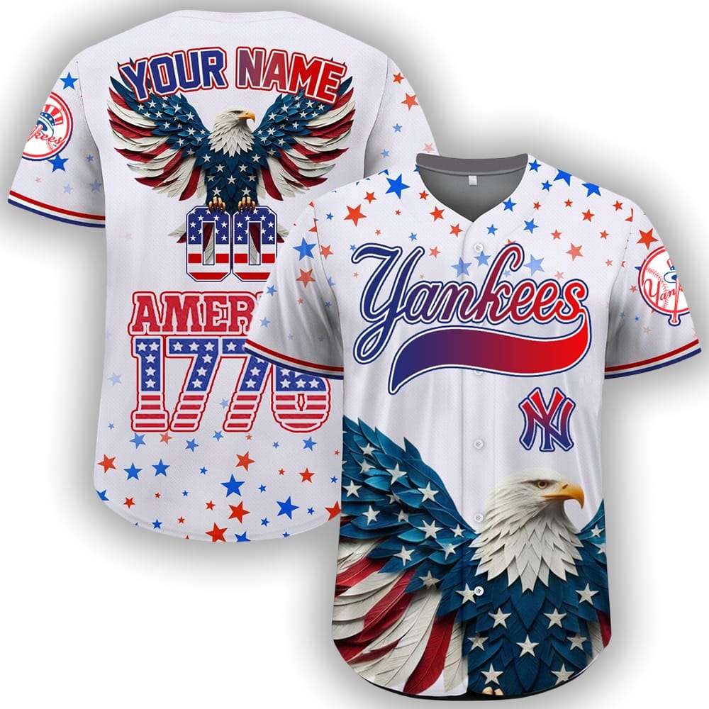 Yankees X Independence Day 3D Baseball Jersey Yankees X Independence Day 3D Baseball Jersey