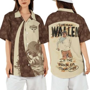 Morgan Wallen Im The Problem Tour 2025 Hawaiian Shirt3