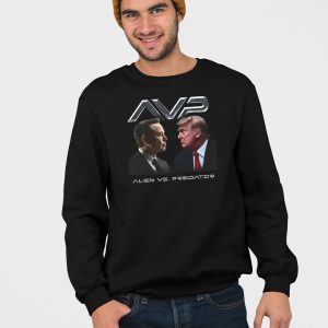 AVP Alien Vs Predator Trump Vs Elon Shirt 4