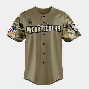 Woodpeckers Military Appreciation Night 2025 Baseball Jersey1