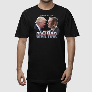 Captain America Civil War Trump Vs Elon Shirt 2