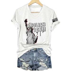 Liberty Statue Abolish Ice Shirt3
