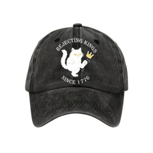 Black Cat Rejecting Kings Since 1776 Hat3