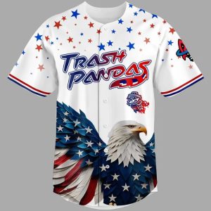 Trash Pandas 4th of July USA Baseball Jersey1