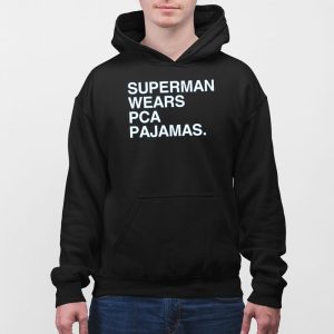 Superman Wears PCA Pajamas Cubs Shirt 5