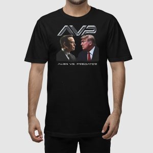 AVP Alien Vs Predator Trump Vs Elon Shirt 2