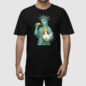 Statue Of Liberty TACO Trump Always Chickens Out Shirt 2