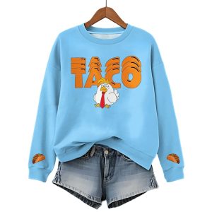 Trump Always Chickens Out Printed Long Sleeve Casual Top