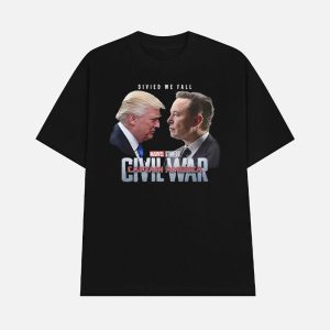 Captain America Civil War Trump Vs Elon Shirt 1
