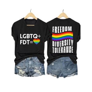 LGBTQ FDT Freedom Diversity Tolerance Shirt3