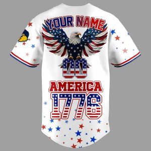 Mud Hens 4th of July USA Baseball Jersey2