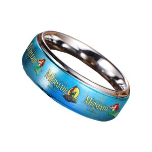 The Little Mermaid Silver Tungsten Rings Gift For Fans1