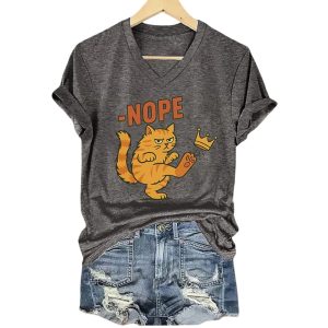 No Kings In America Cat Crown Nope Shirt3