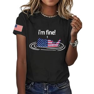 FDT I'm Fine Drowning 4th of July Shirt 1 FDT Im Fine Drowning 4th of July Shirt1