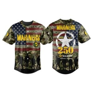 Mariners US Armys 250th Birthday Celebration Jersey