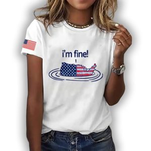 FDT I'm Fine Drowning 4th of July Shirt 2 FDT Im Fine Drowning 4th of July Shirt2