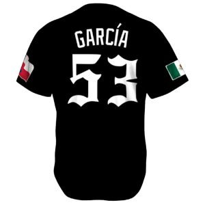 Texas Tejanos Garcia 53 Baseball Jersey 2 Texas Tejanos Garcia 53 Baseball Jersey 3