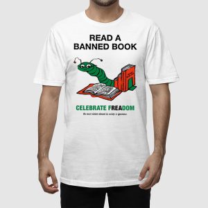 Christian Koss Wearing Read A Banned Book Celebrate Freadom Shirt