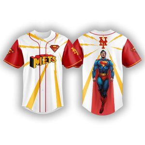 2025 Mets x Superman Man Of Steel Jersey