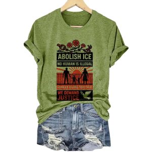 Abolish Ice No Human Is Illegal Families Belong Together We Demand Justice Shirt3