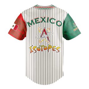 2025 Albuquerque Isotopes Mexican Heritage Night Striped Jersey2