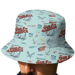Greetings From The Gulf Of America 2025 Bucket Hat2
