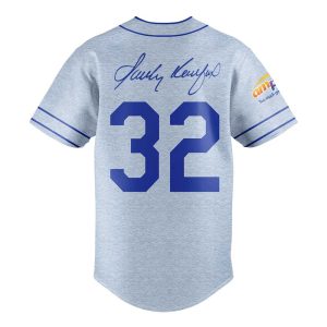 2025 Dodgers Sandy Koufax Brooklyn Signature Jersey2