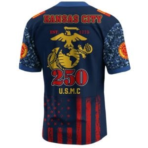 Chiefs US USMC 250th Birthday Football Jersey 20252