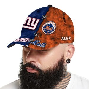 NY Giants x Mets Customized Classic Cap2
