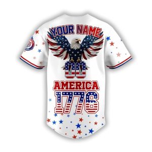Tigers 4th of July USA Baseball Jersey2