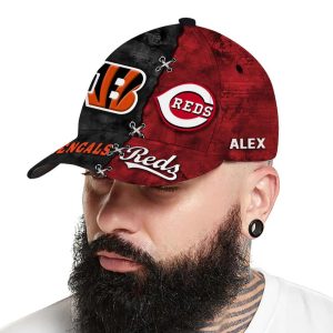 Bengals x Reds Customized Classic Cap2