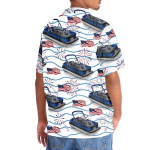 Pontoon Fireworks USA Hawaiian Shirt3