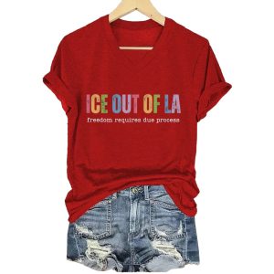 ICE Out Of LA Freedom Requires Due Process Shirt1