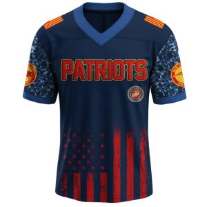Patriots US USMC 250th Birthday Football Jersey 20251