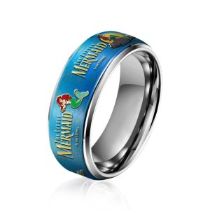 The Little Mermaid Silver Tungsten Rings Gift For Fans2