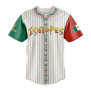 2025 Albuquerque Isotopes Mexican Heritage Night Striped Jersey1