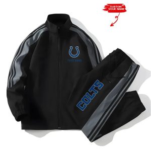 Colts Football Unisex Style Versatile Sports Set Jacket And Pants1