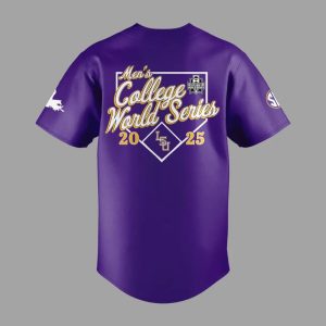 LSU Mens College World Series Baseball Jersey 20252