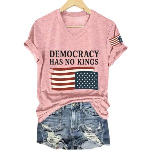 Democracy Has No Kings Trump America Shirt5