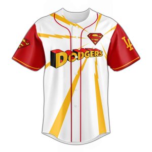 2025 Dodgers x Superman Man Of Steel Jersey1