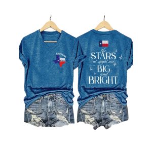 Texas Flood The Stars At Night Are Big And Bright Deep In The Heart Of Texas Shirt