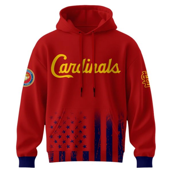 2025 Cardinals 250th Marine Corps Birthday Hoodie