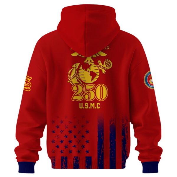 2025 Cardinals 250th Marine Corps Birthday Hoodie